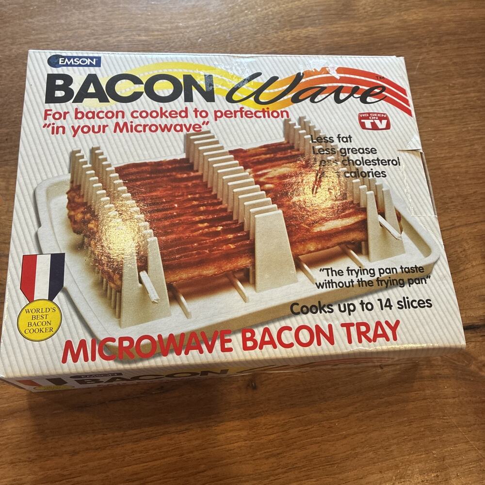 New Original Bacon Wave Microwave Cooker Tray As Seen On TV BPA‎ Free Cooks 14